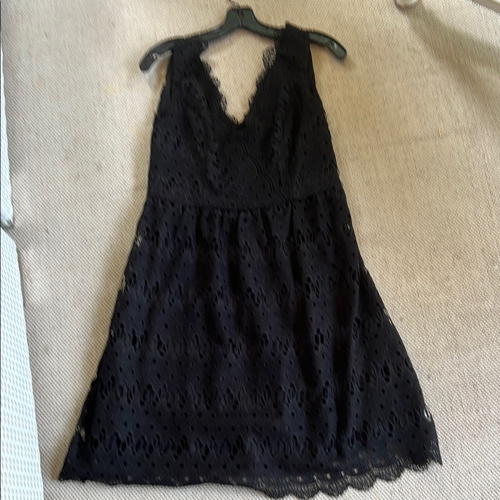 Elegant Black Lace Dress